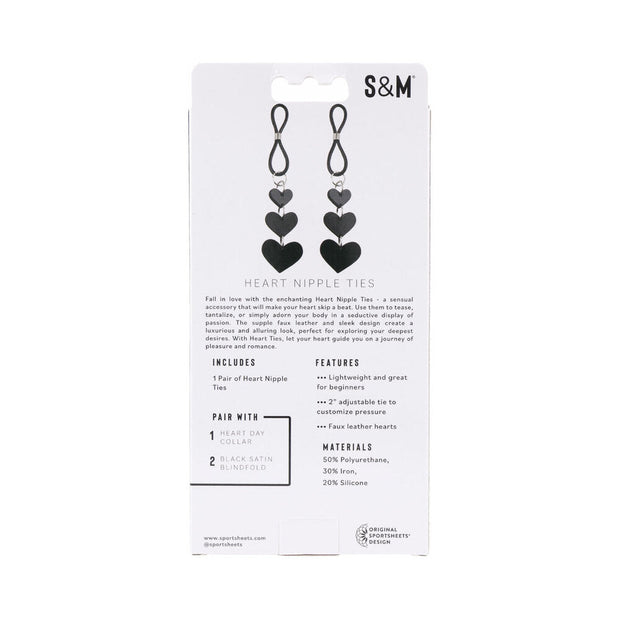 Sportsheets Sex & Mischief Heart Nipple Ties - Headshop.com