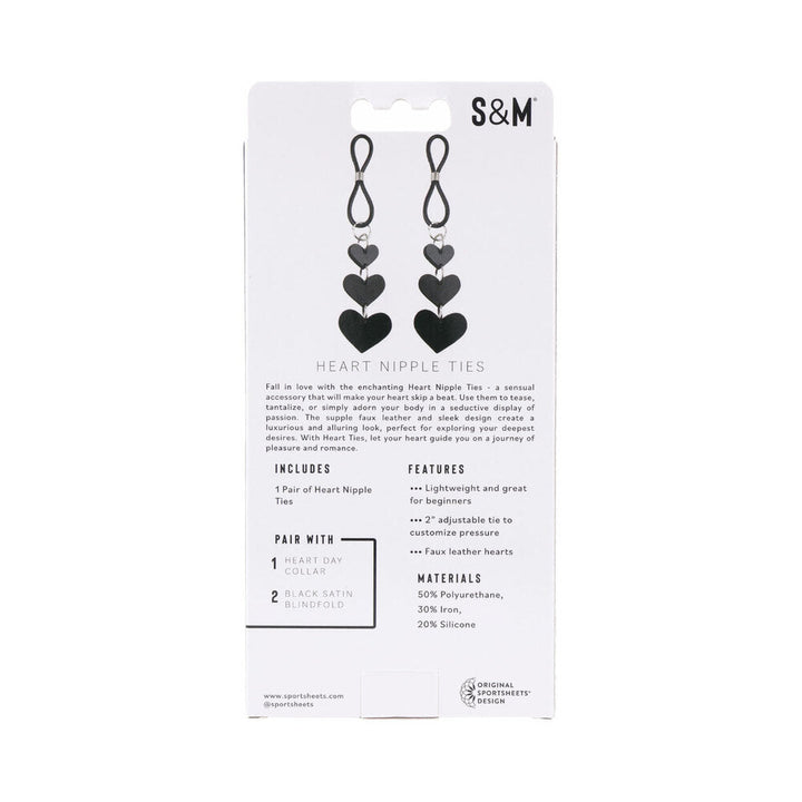 Sportsheets Sex & Mischief Heart Nipple Ties - Headshop.com