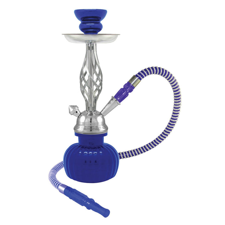 12" Swirl 1-Hose Premium Hookah - Colors Vary - Headshop.com