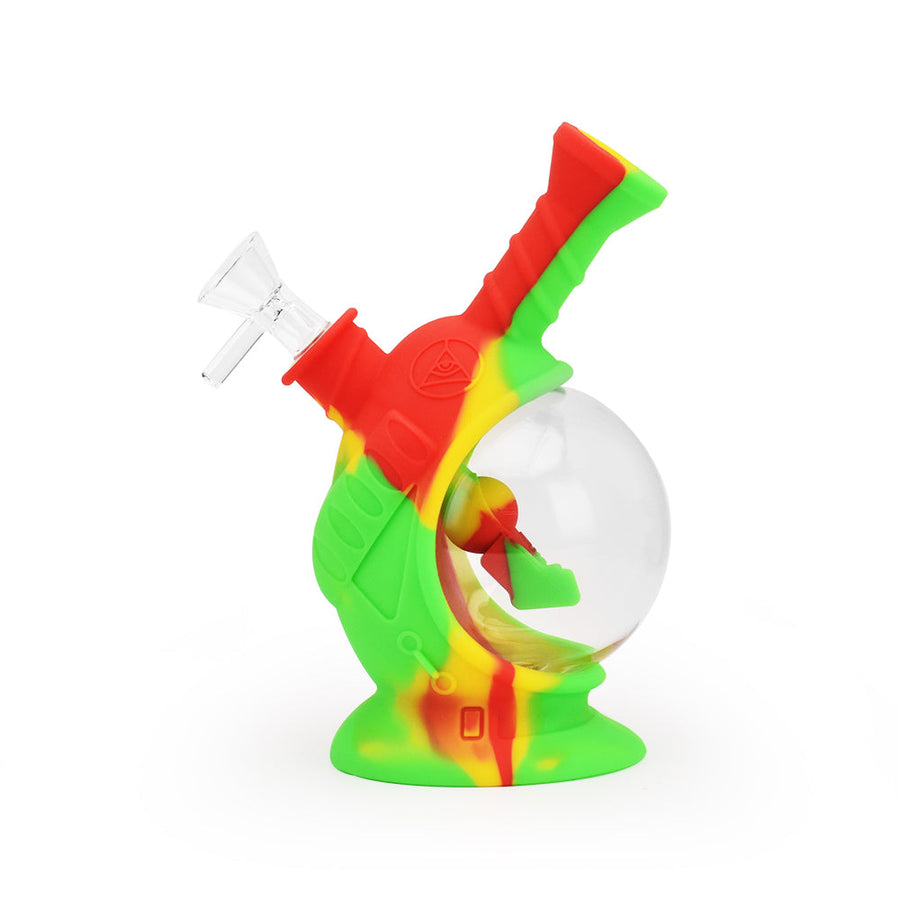 Ritual - 7.5'' Silicone Astro Bubbler - Rasta - Headshop.com