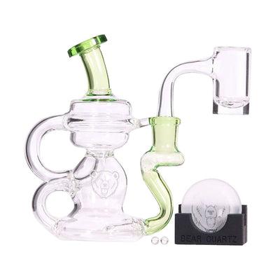 Bear Quartz BQ Cycler Recycler Dab Rig Box Set | 5.5" | 14mm F - Headshop.com