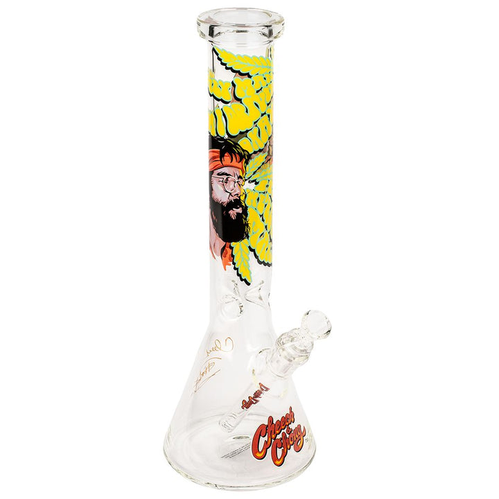 Cheech & Chong Glass Parked Beaker Bong - 15" / 14mm F - Headshop.com