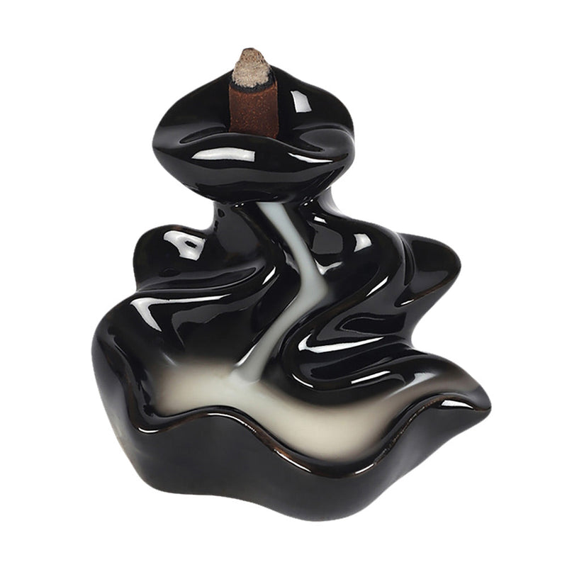 Winding River Black Ceramic Backflow Incense Burner - Headshop.com