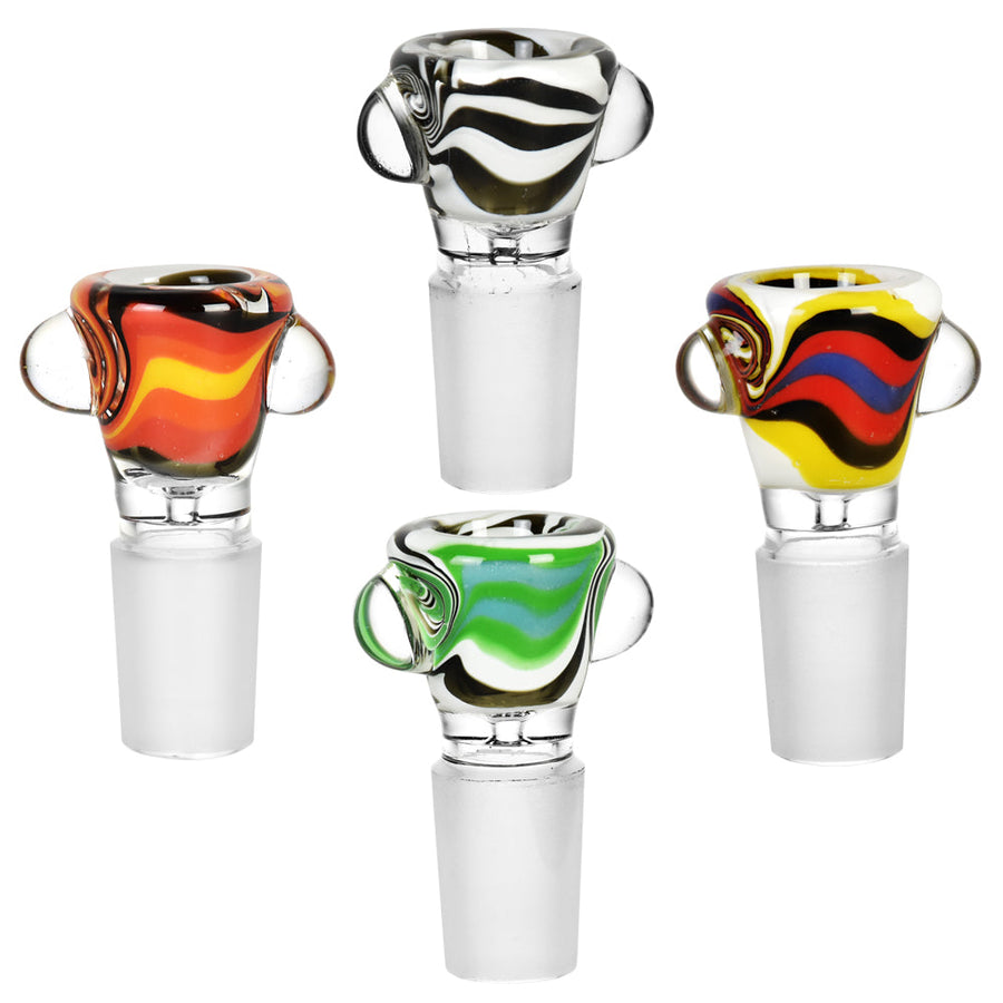 Sunrise Swirl Glass Bong Bowl - Headshop.com