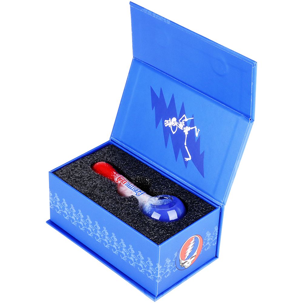 Grateful Dead x Pulsar Grateful Frit Glass Spoon Pipe - 4.5" - Headshop.com