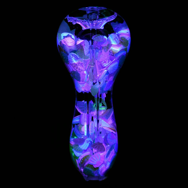 Pastel Paradise Glow Beads Glycerin Glass Hand Pipe - 3.75" - Headshop.com
