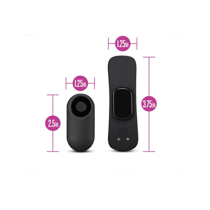 Temptasia Panty Vibe Rechargeable Remote-Controlled Silicone Wearable Vibrator Black - Headshop.com