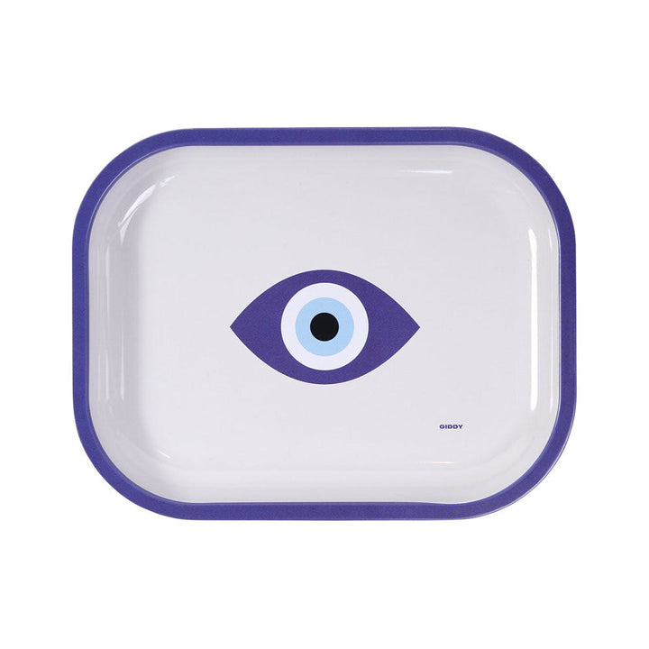 Giddy Evil Eye Rolling Tray - 7.2"x5.6 - Headshop.com