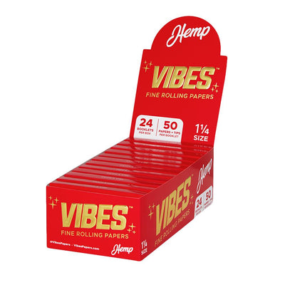 VIBES Hemp Rolling Papers w/ Tips - Headshop.com