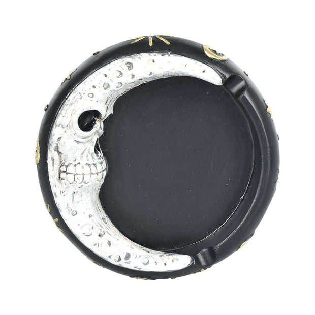 Scary Skull Moon Ashtray | 4.5" - Headshop.com