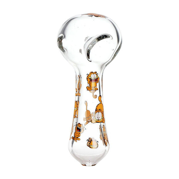 3CT BUNDLE - Stoned Garfield Glass Spoon Pipe - 4.5"