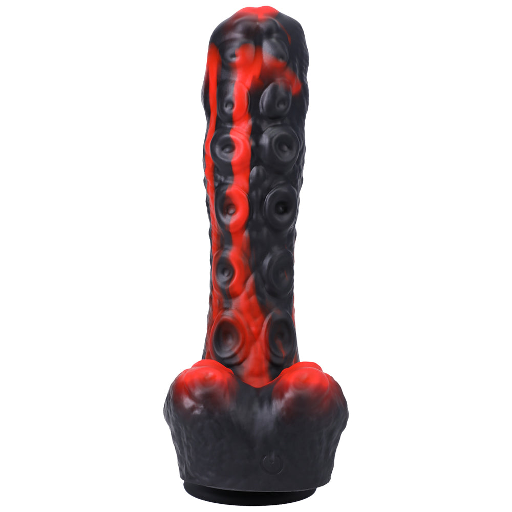 Fort Troff Tendril Thruster Mini Fuck Machine Rechargeable Remote-Controlled Silicone 8.5 in. Thrusting Dildo Red/Black - Headshop.com