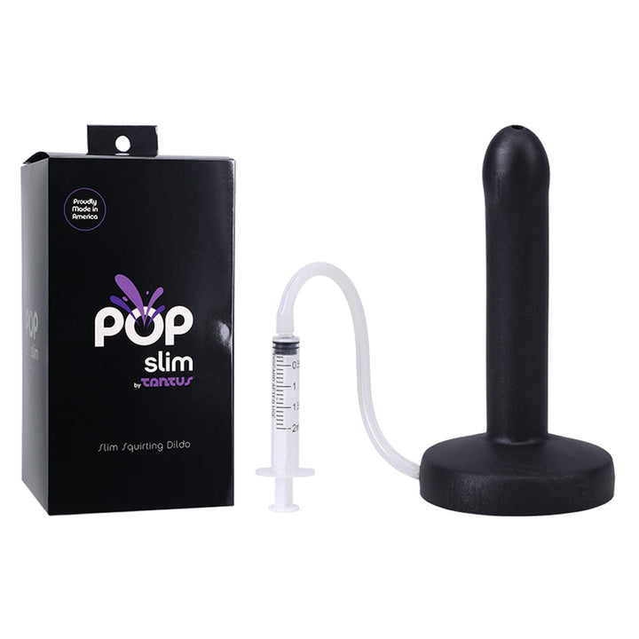 Tantus POP Slim Squirting Dildo Midnight - Headshop.com