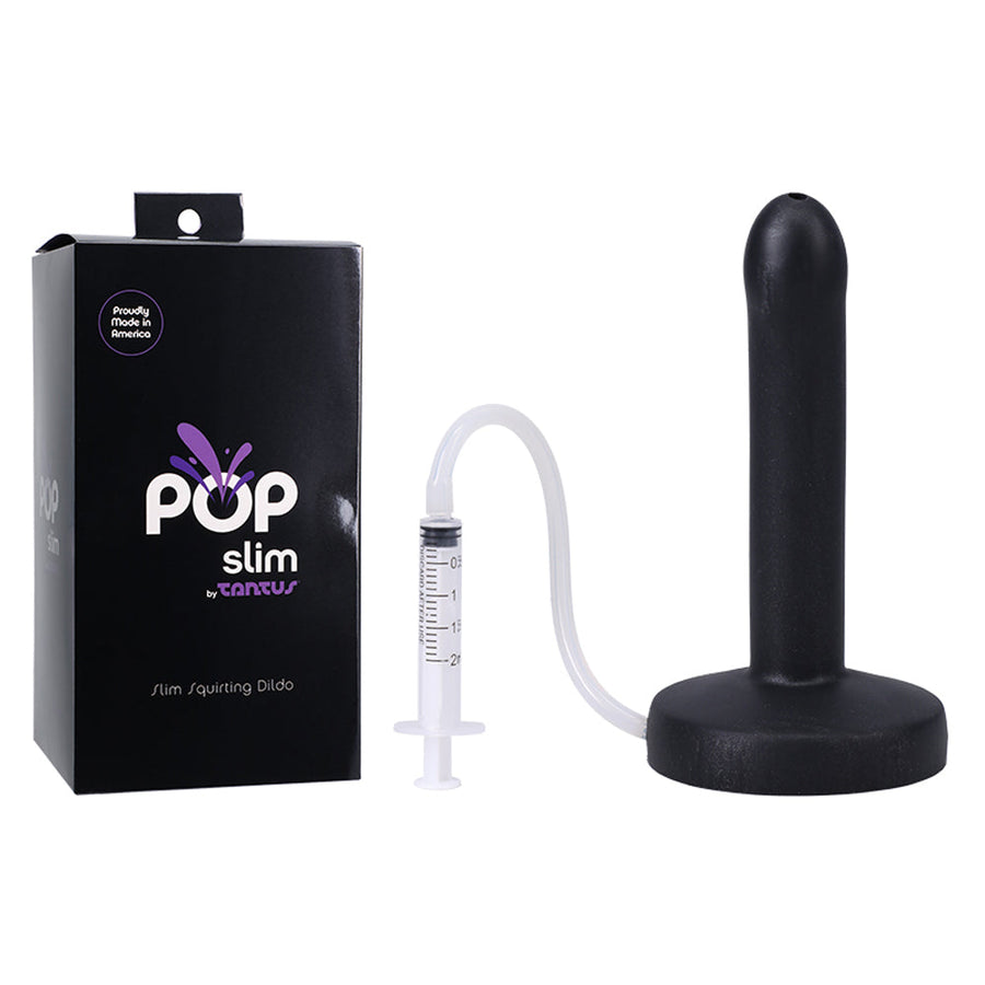 Tantus POP Slim Squirting Dildo Midnight - Headshop.com