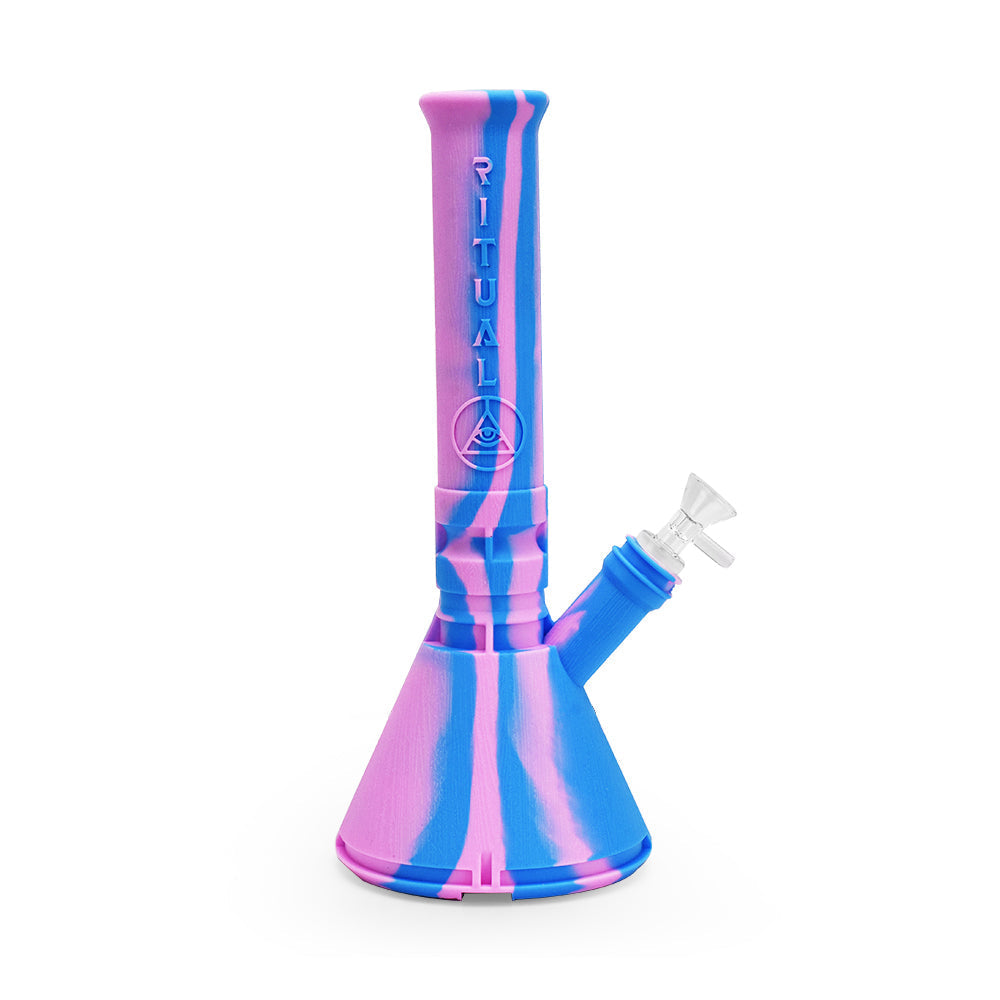 Ritual - 12'' Deluxe Silicone Modular Beaker - Cotton Candy - Headshop.com