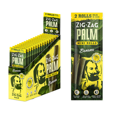 Zig Zag Mini Palm Rolls | 2pk | 15pc Display - Headshop.com