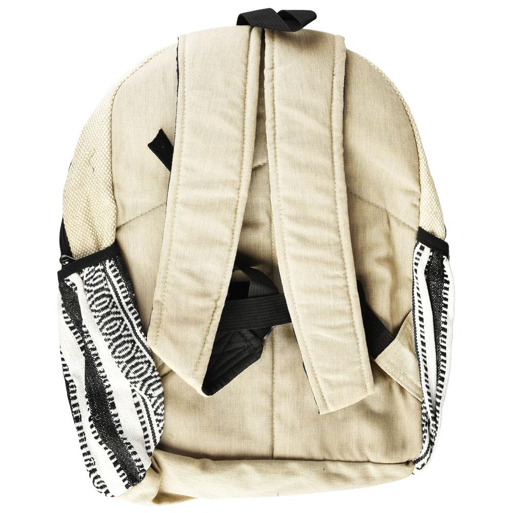 ThreadHeads Hemp Black & White Backpack - Headshop.com