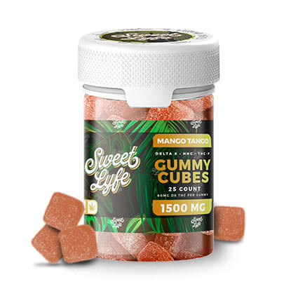 Vegan Gummies 1500MG D8+HHC+THCP - Bag - Mango Tango - Headshop.com