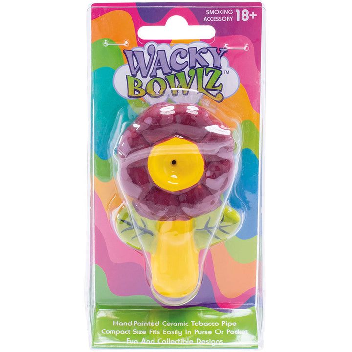 Wacky Bowlz Flower Ceramic Pipe | 3.5" - Headshop.com