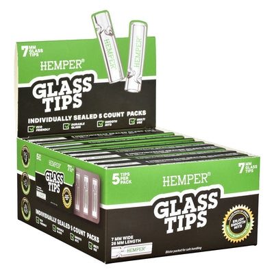 10PC DISPLAY - Hemper Glass Tips - 7mm / 5pk - Headshop.com