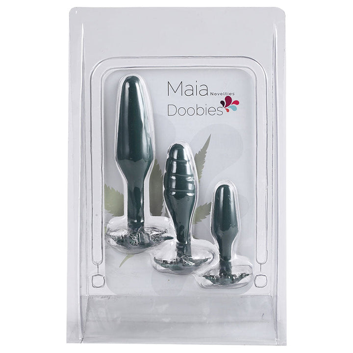 Maia Novelties 420 Series Doobies Silicone Anal Trainer Set - 3pk / 3"- 5" - Headshop.com