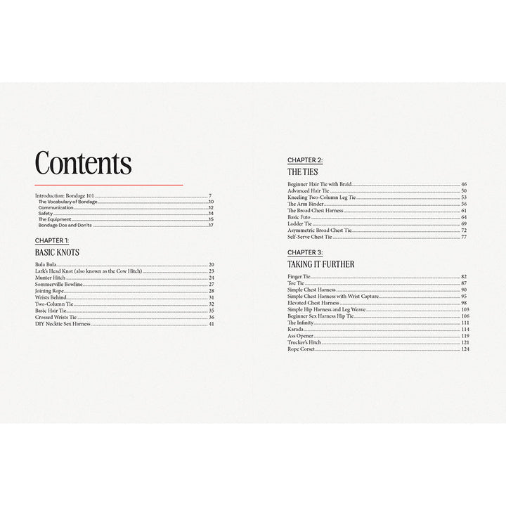 The Bondage Playbook: 31 Must-Know Knots and Ties for Bondage Beginners