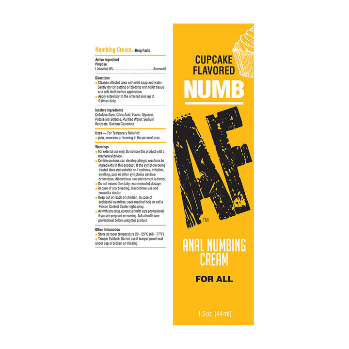Numb AF Anal Desensitizer Cupcake 1.5 oz. - Headshop.com