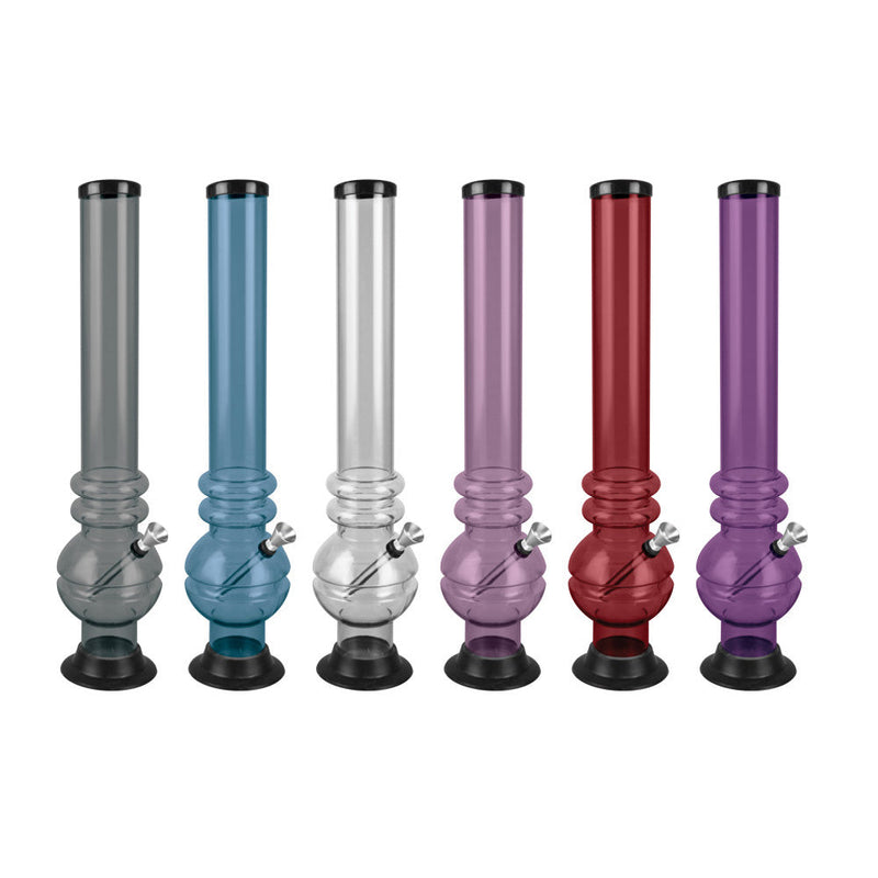 Bubble Acrylic Water Pipe - 18" / Colors Vary - Headshop.com