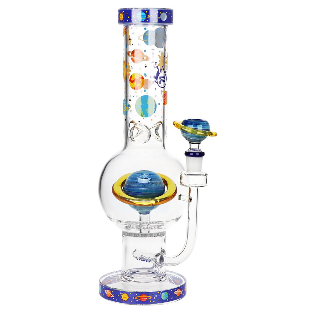 Pulsa Rings Pulsar Rings of Saturn Bubble Base Glass Water Pipe - 12.75