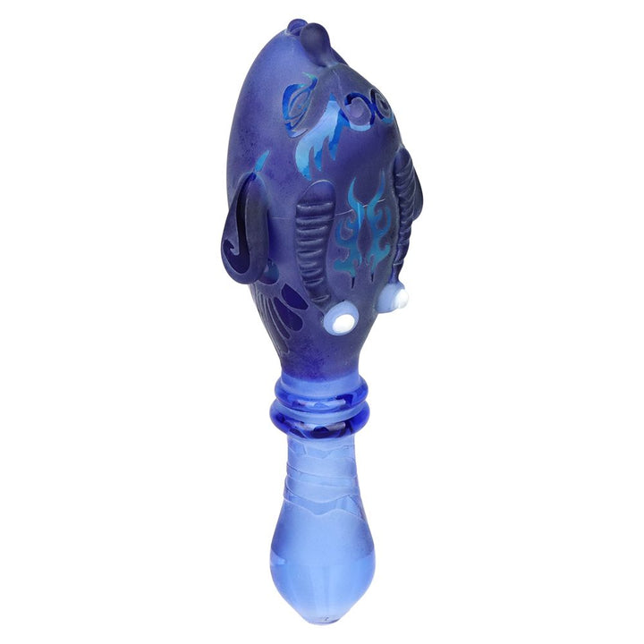 Braids of Avatar Sandblasted Glass Hand Pipe - 5.75" / Colors Vary - Headshop.com