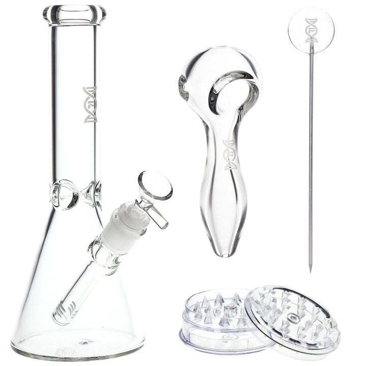 Pulsar CORE Glass Beaker Water Pipe Smoker Set - 10" / 14mm F