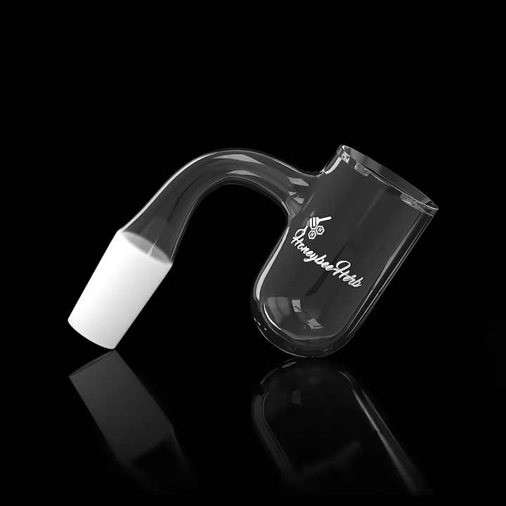 HONEY BEVEL DEEP BOWL QUARTZ BANGER - 90° DEGREE | BL - Headshop.com