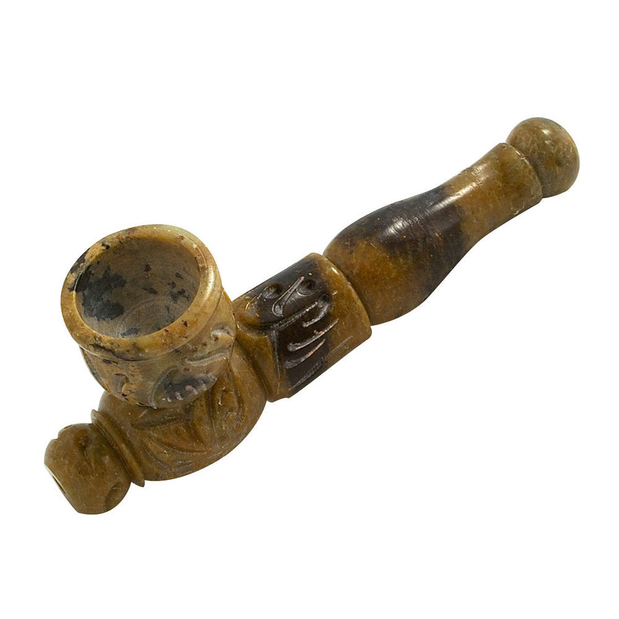 4.25" Multicolored Marble Stone Pipe - Headshop.com