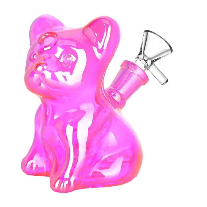 French Bulldog Glass Water Pipe - 4.25" / 14mm F - Headshop.com