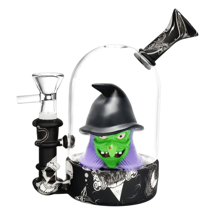 Spooky Witch Bell Jar Water Pipe - 5.5" / 14mm F - Headshop.com