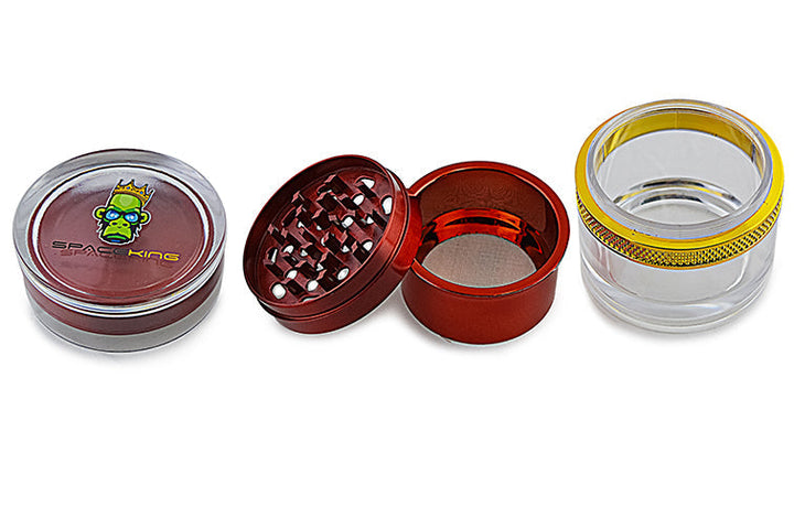 Space King Clear Shell Grinder - Headshop.com