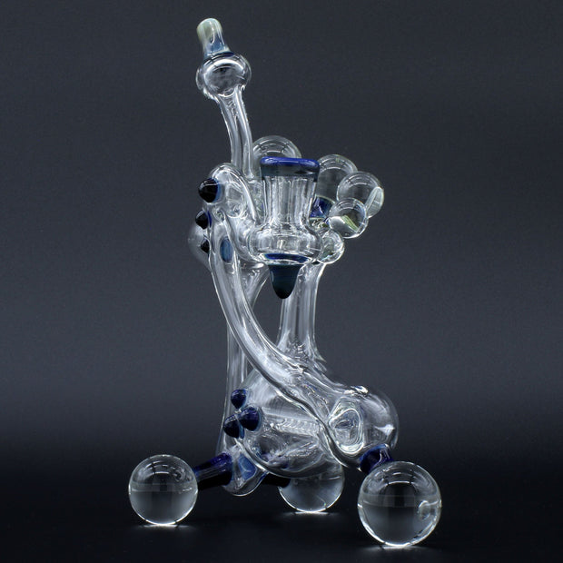 Clayball Glass "Milky Way" Heady Recycler Dab-Rig - Headshop.com