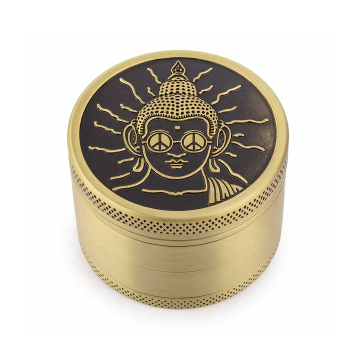VINTAGE ALUMINUM EMBOSSED HERB GRINDER