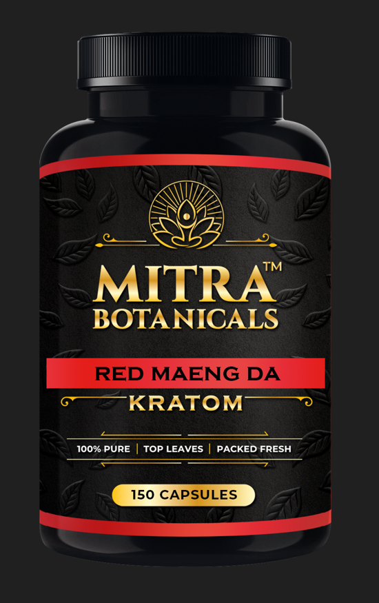 Mitra Botanicals Red Maeng Da – Kratom (150 Capsules) - Headshop.com