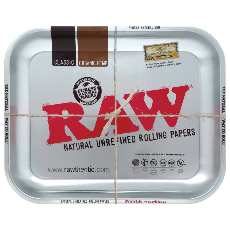 RAW High Sided Steel Rolling Tray - Headshop.com