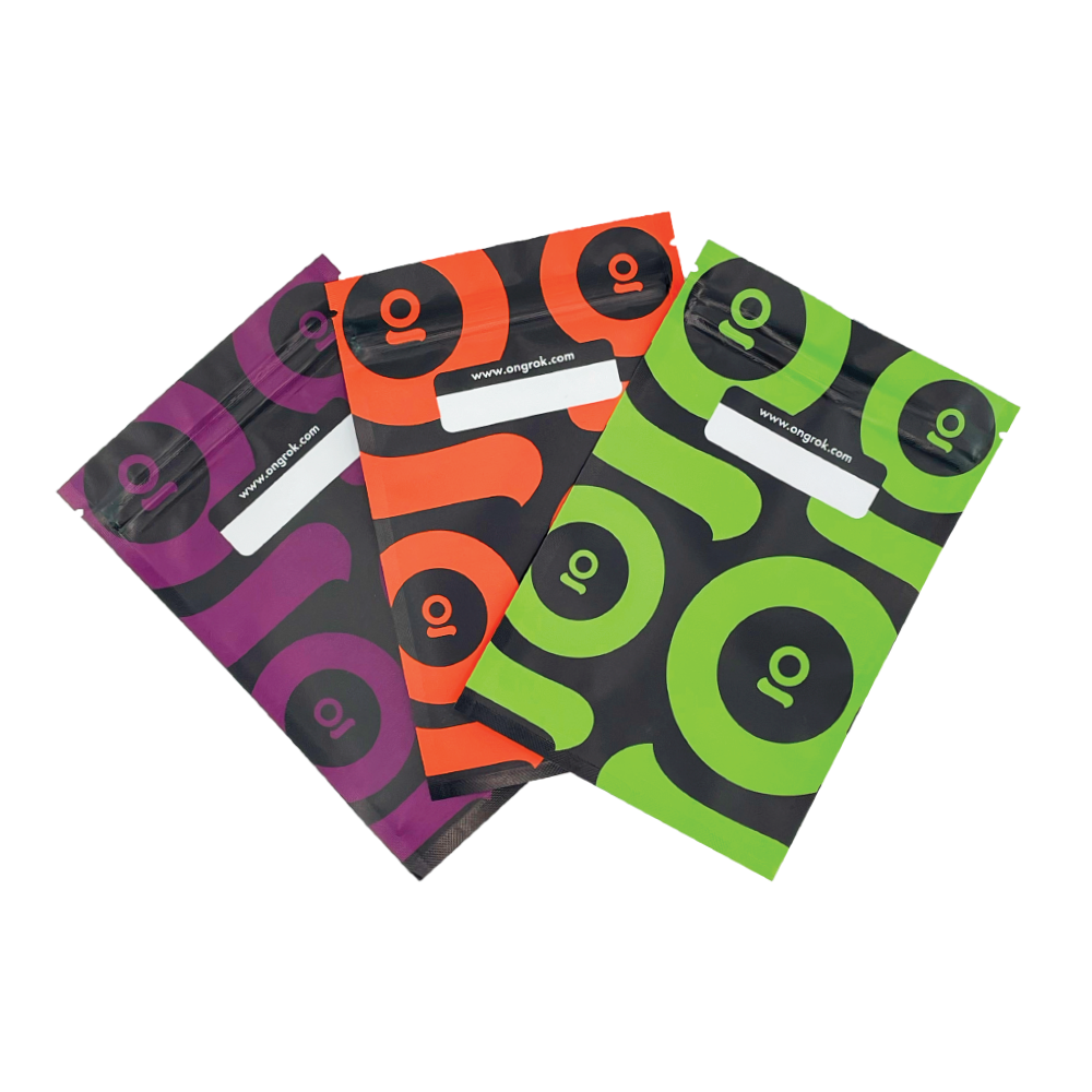 Ongrok Color-Coded Mylar Bags - Headshop.com