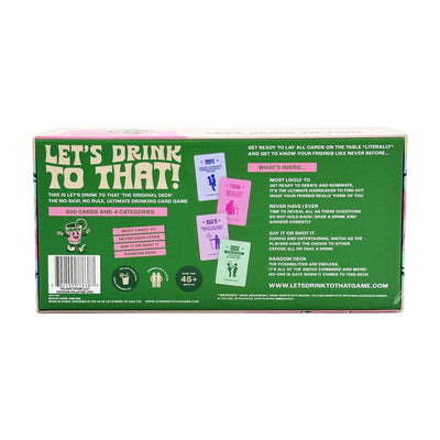 Let's Drink To That The Ultimate Every Occasion Drinking Card Game - Headshop.com