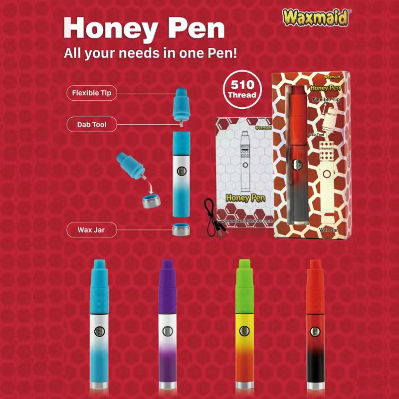 Waxmaid 6” Honey Pen Electric Dab Rig Kit - Headshop.com