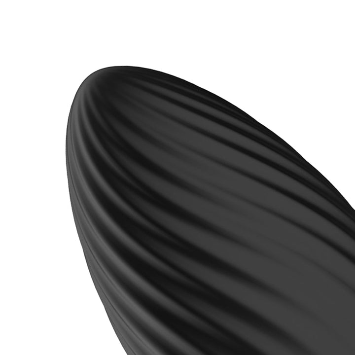 Nexus Tornado Rechargeable Remote-Controlled Rotating & Vibrating Textured Silicone Anal Plug Black - Headshop.com