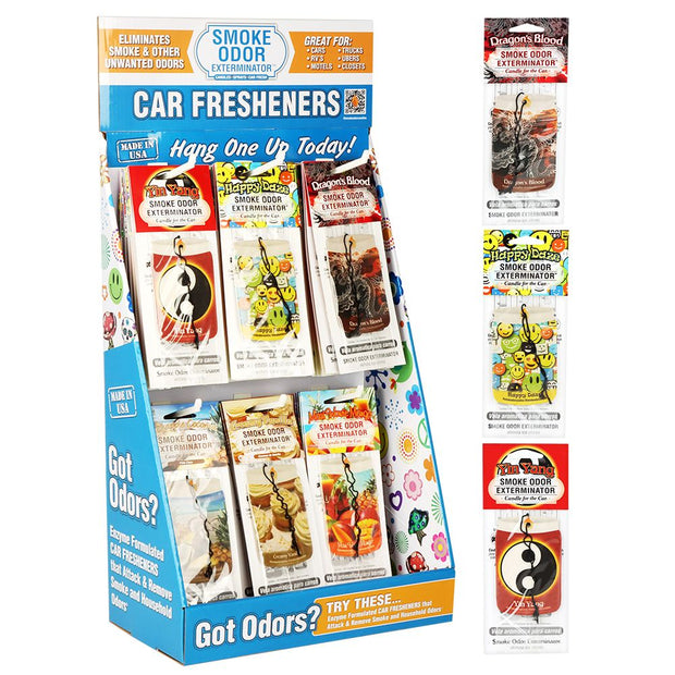 72CT DISPLAY - Smoke Odor Exterminator Candle for the Car