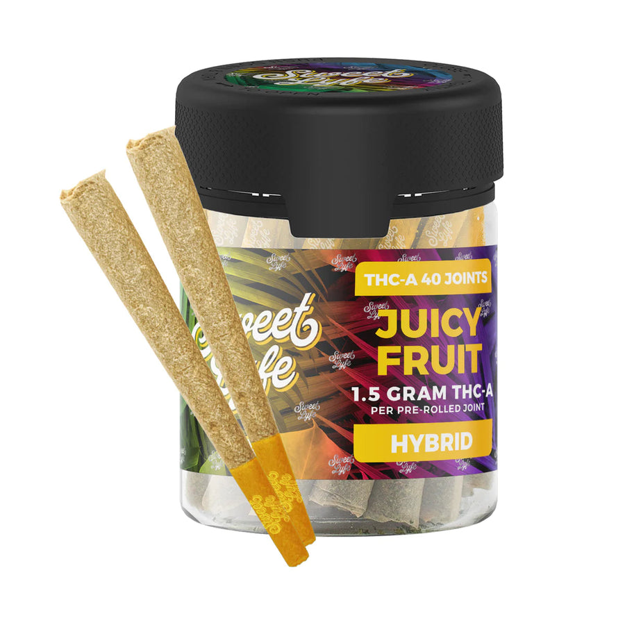 THC-A Joints 40 Pack - Juicy Fruit (Hybrid) - Headshop.com