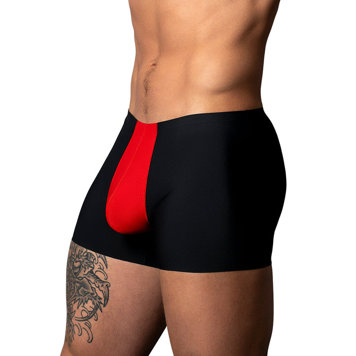 Male Power Hot Mesh Pouch Short Black/Red L - Headshop.com