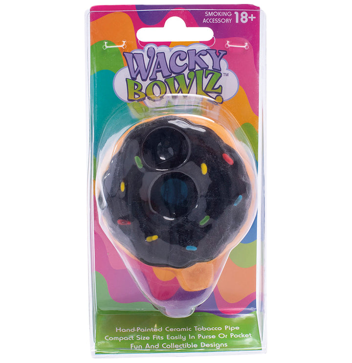Wacky Bowlz Donut Ceramic Hand Pipe | 3.25" - Headshop.com