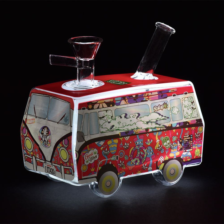 Dabtized Toon Van Retro Van Glass Water Pipe - 5" / 14mm F / Designs Vary - Headshop.com