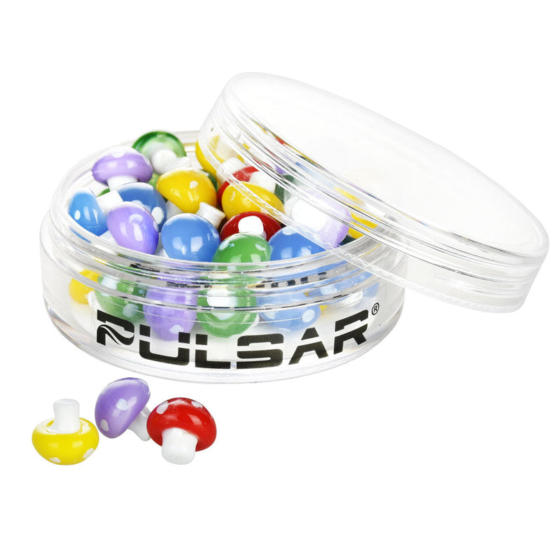 50PC SET - Pulsar Banger Insert Beads - Mushrooms / Assorted - Headshop.com
